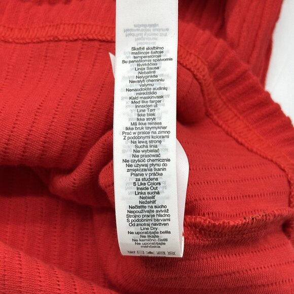 Eleven by Venus Williams Size Medium Bloom Candy Red Long Sleeve Ribbed Hoodie - Picture 9 of 13